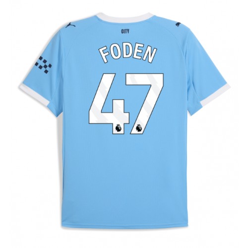 Manchester City Phil Foden #47 Primera Equipación 2025-26 Manga Corta